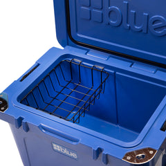 Blue Coolers - Dry Basket Accessory for 60 Quart Coolers - Example Fit in Trademark Blue Cooler - Top View