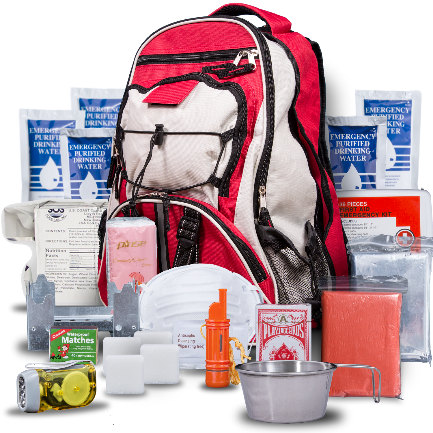 Blue Seventy-Two PRO SERIES - Deluxe 3 Day Emergency Kit for 1 Person