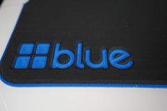 Blue Coolers- Custom Fit Marine Grade Topper Accessory for 60 Quart Coolers - Black and Blue Close-up