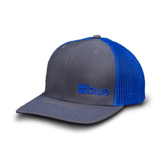 Blue Coolers Apparel - Traditional Trucker Hat - Gray and Blue